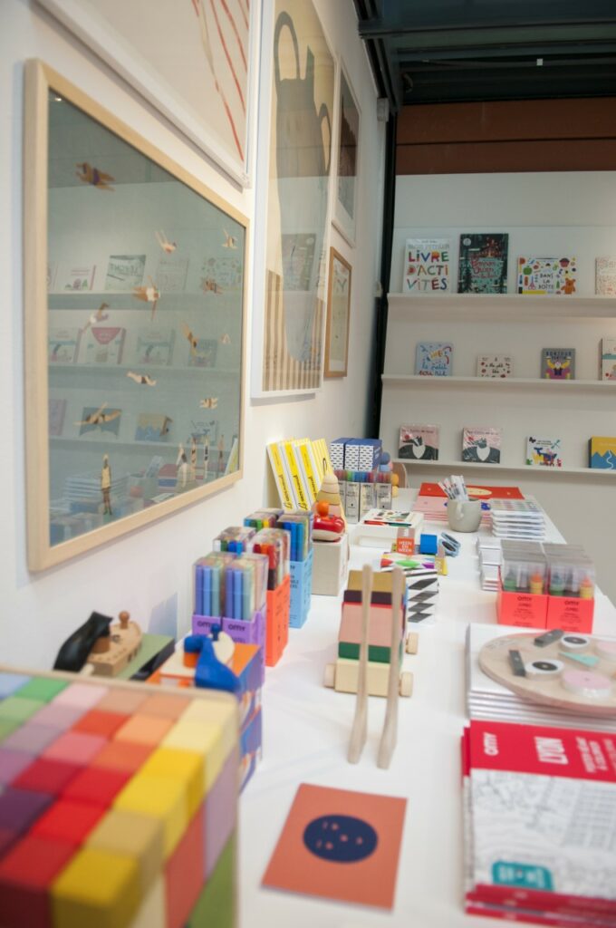 loisirs créatifs et jeux pour enfants du Dada Shop a la boutique du Mac de Lyon
