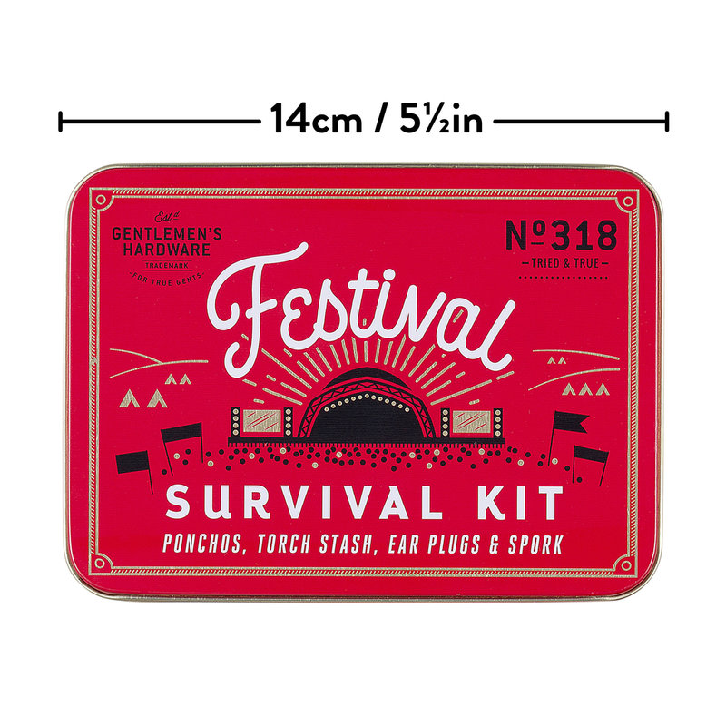 Boîte en métal Festival Survival Kit
