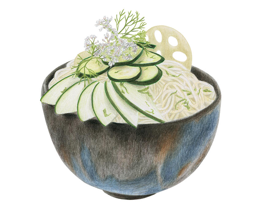 illustration de salade chinoise