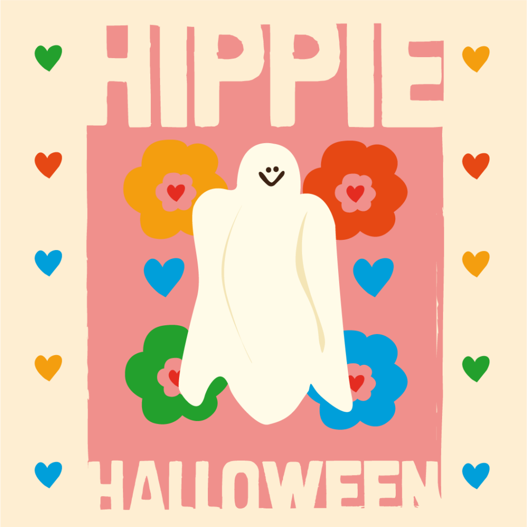Hippie Halloween © Evv Hill illustration