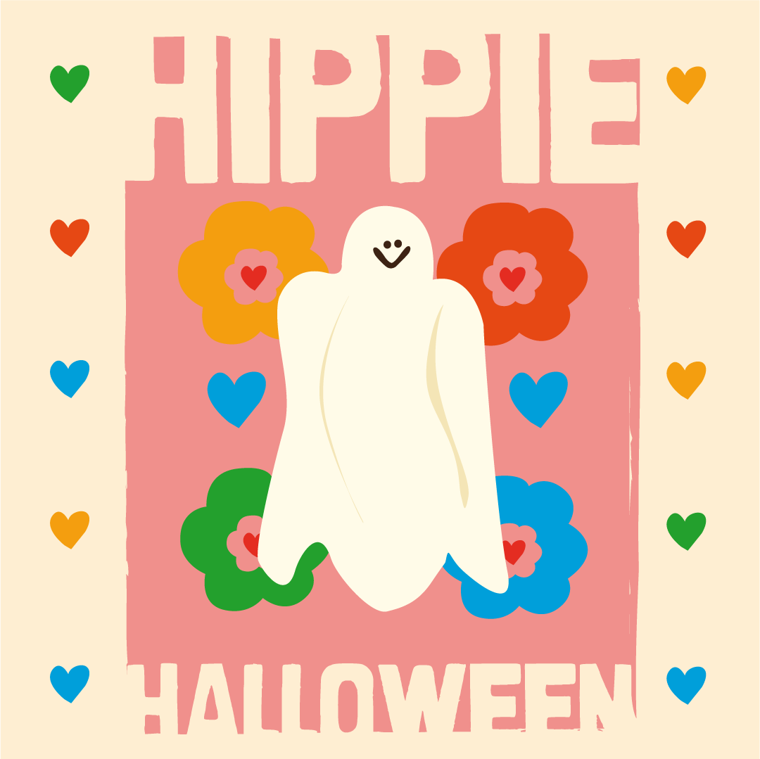 Hippie Halloween © Evv Hill illustration