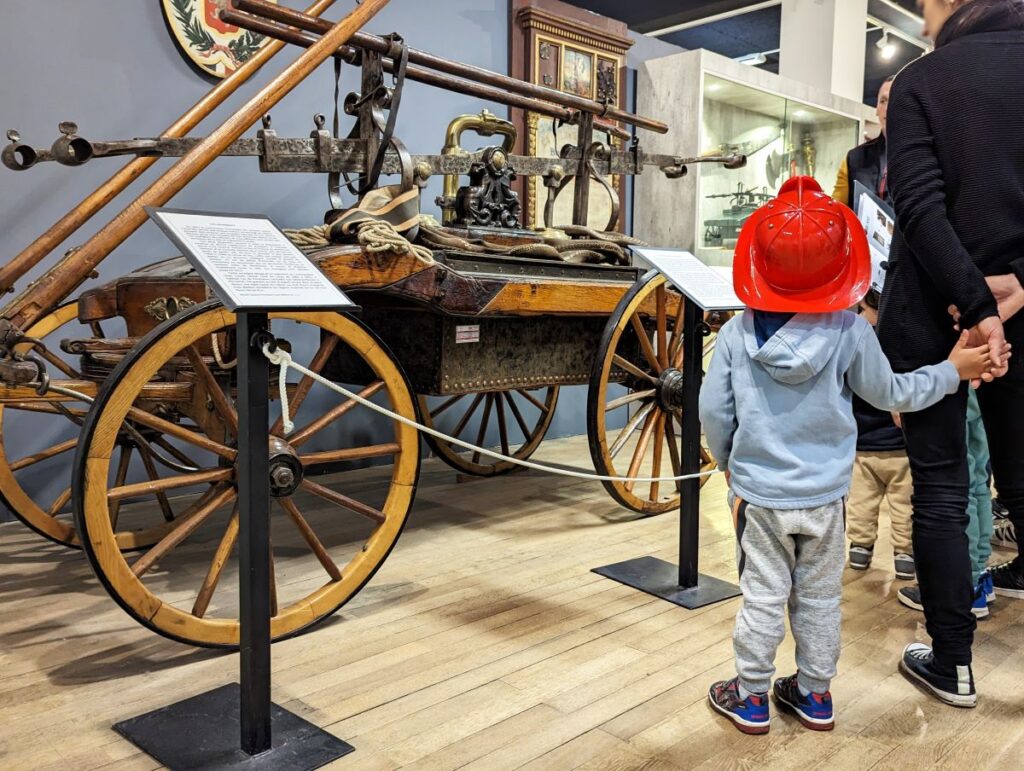visite enfants musée des Sapeurs-Pompiers, Lyon