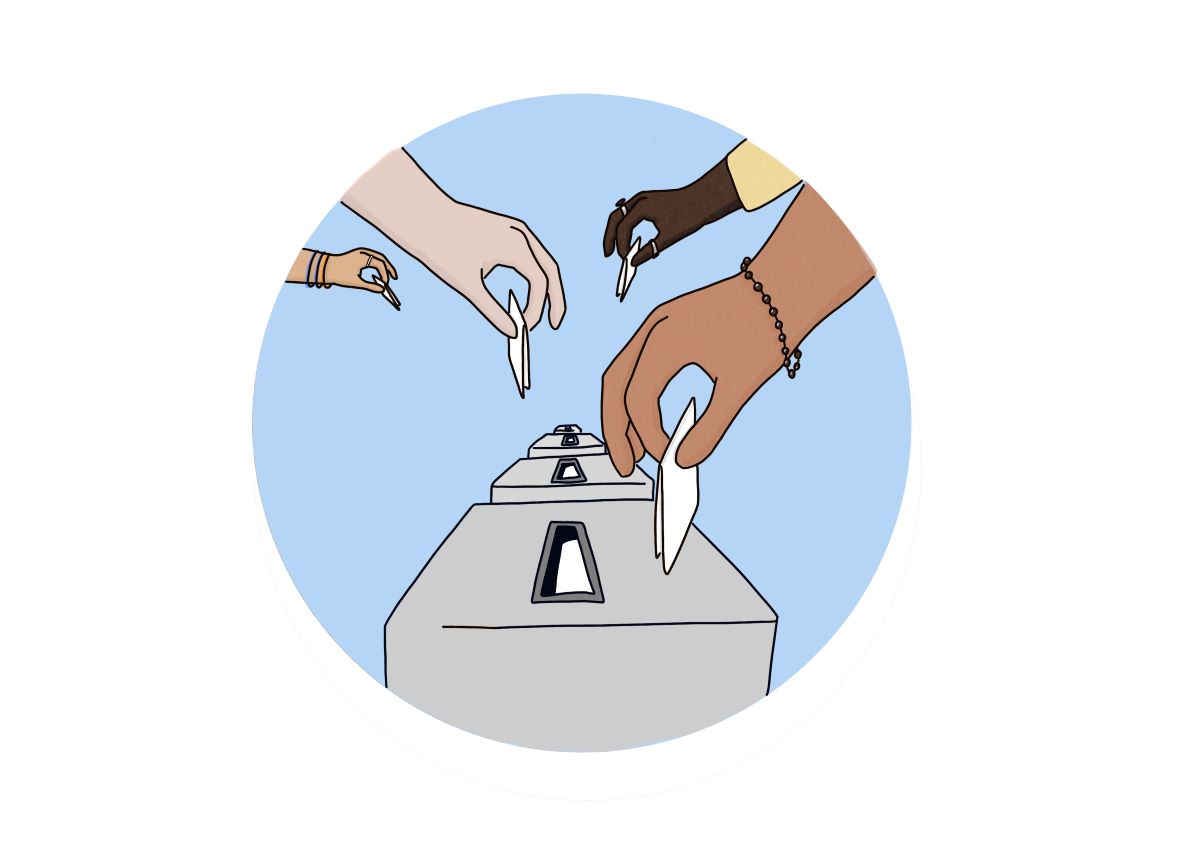 Illustration du vote par Carla Vernile