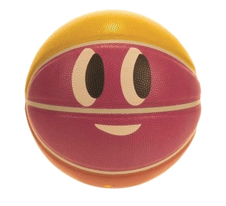 Ballon jaune et rouge avec yeux et bouche Sticky Lemon