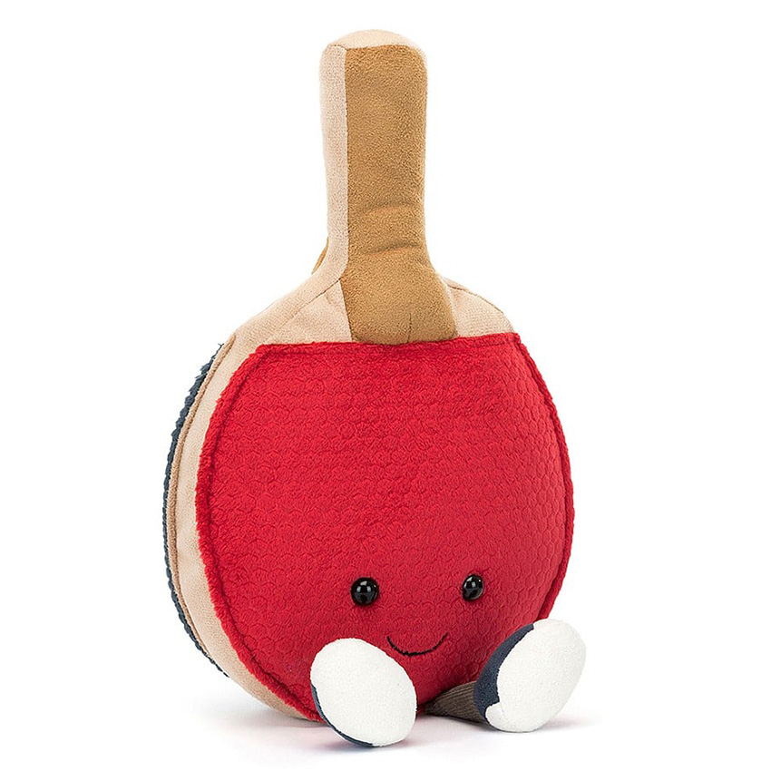 Raquette de tennis de table en peluche Jellycat