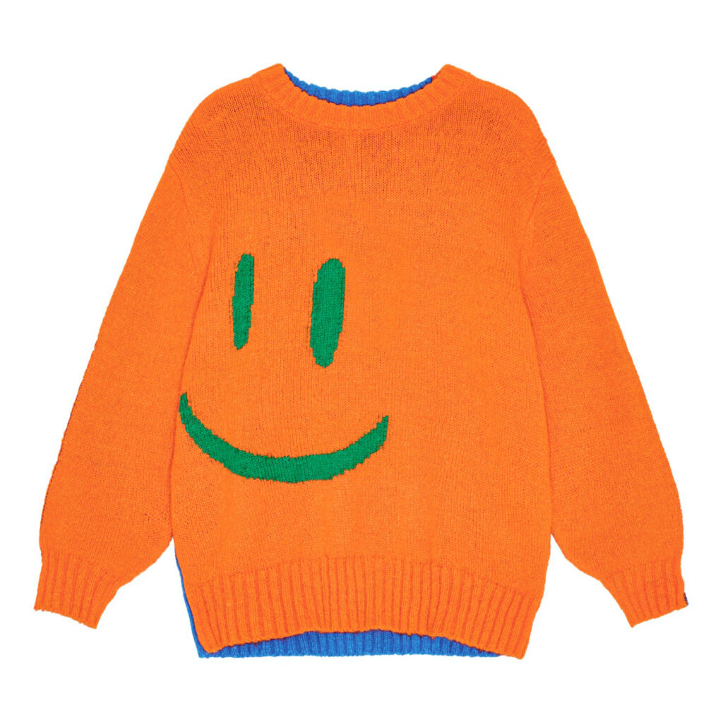 Pull motif smiley sélection shopping