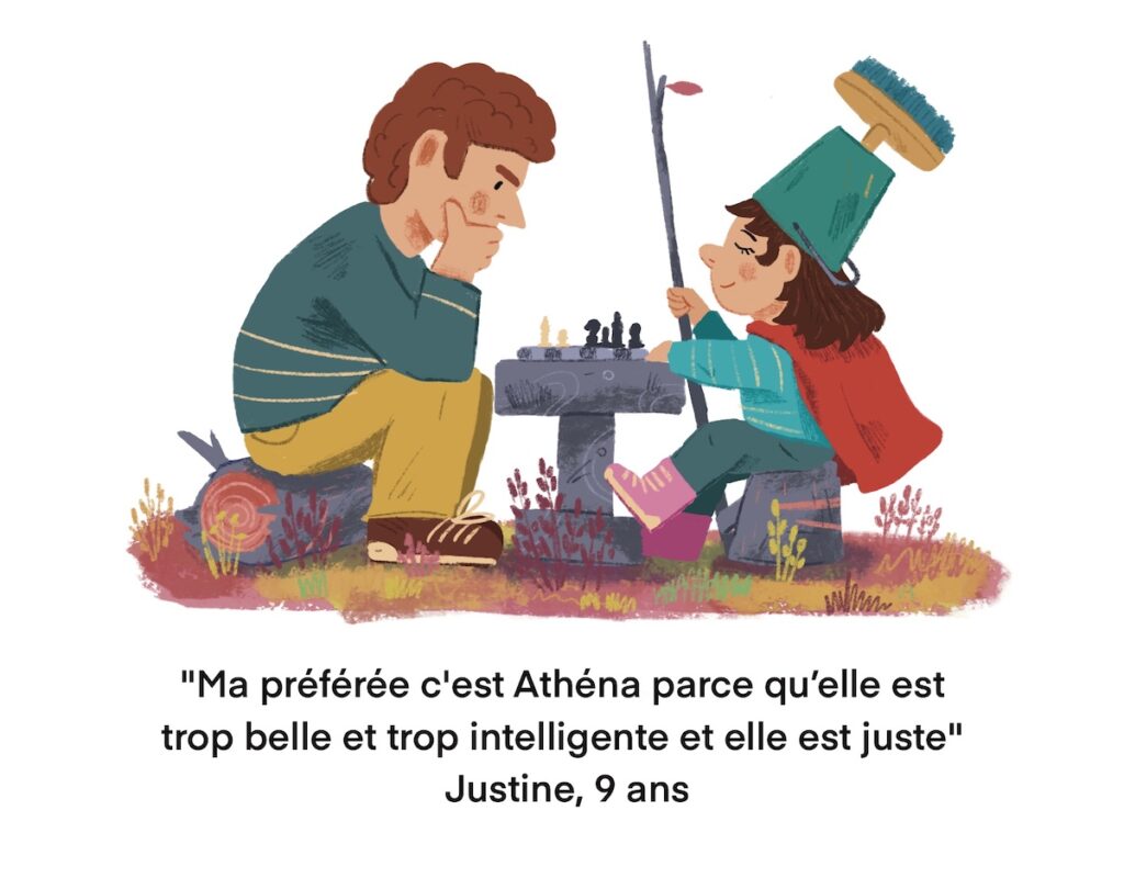 Athéna - mythologie enfant