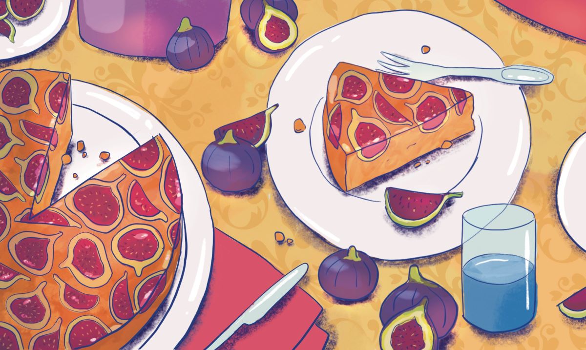Pain perdu aux figues illustré par Nathan Dachelet--Dallaporta