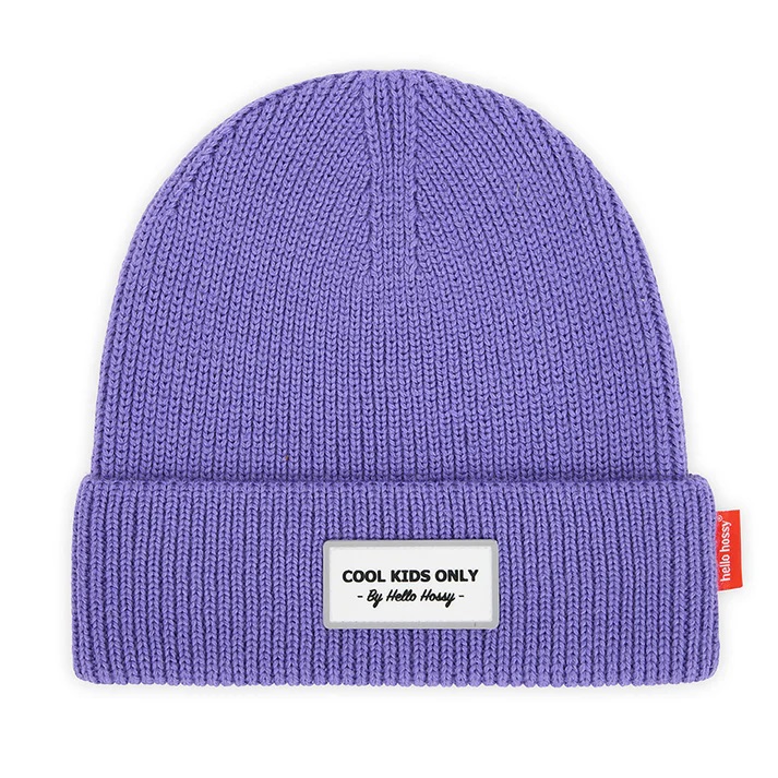 Bonnet laine enfant violet Hossy