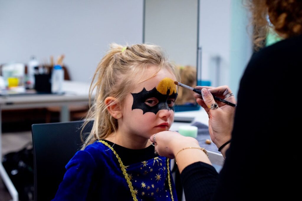 atelier maquillage Halloween au parc des oiseaux