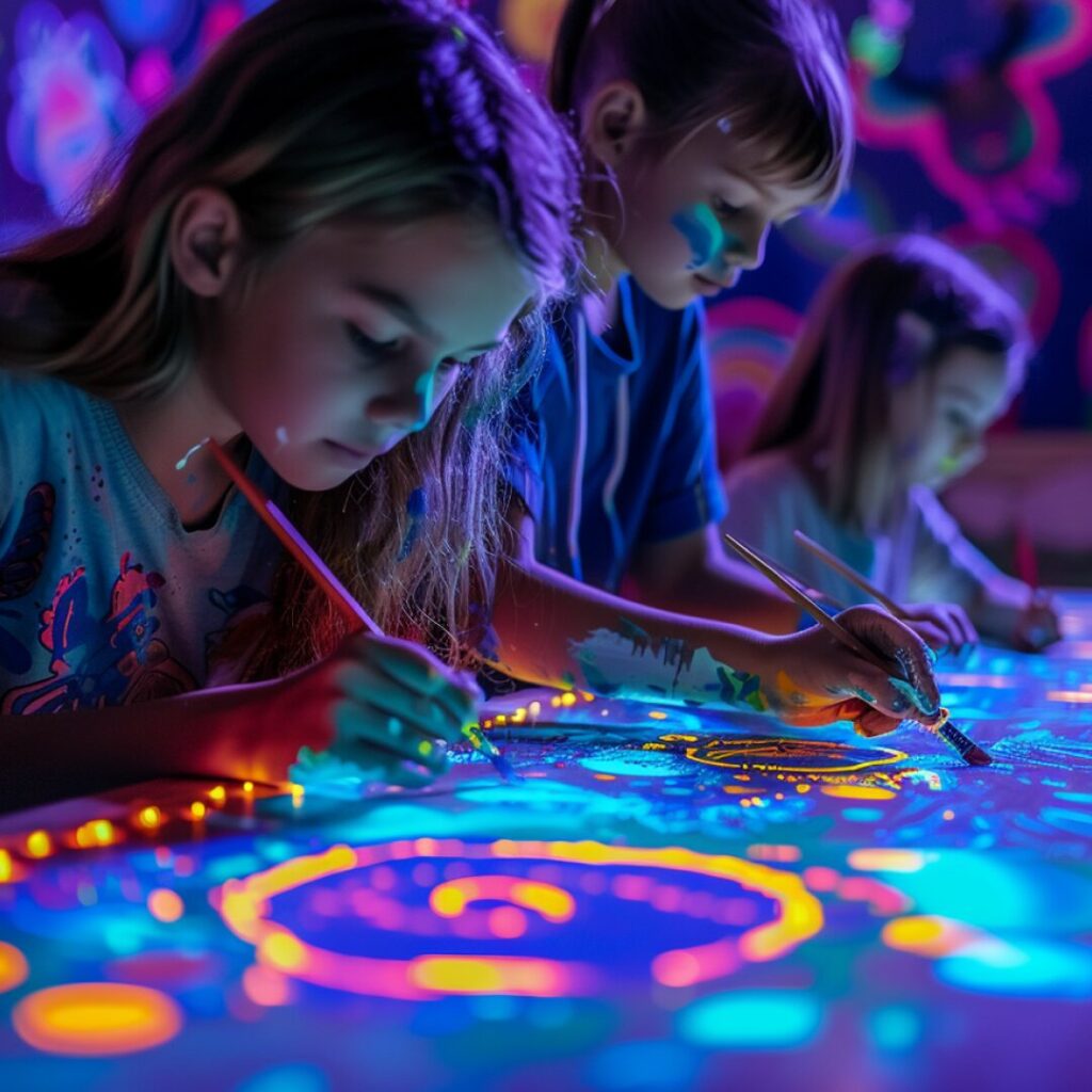 Neon Brush Kids experience