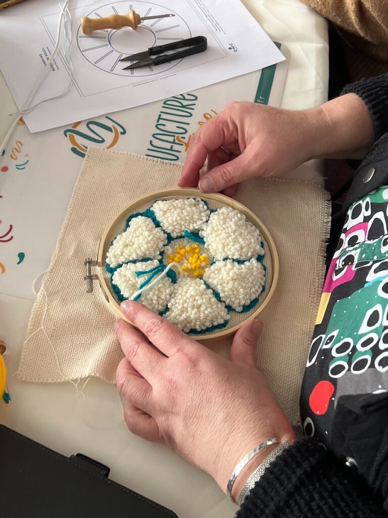 Atelier punch needle © La Manufacture Créative