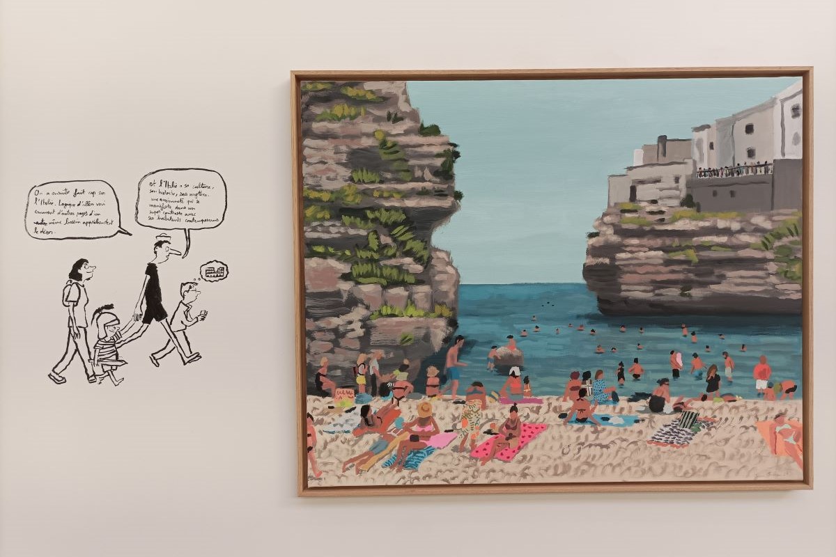 Vue de l'exposition Mermed de Jean Jullien - Galerie Slika
