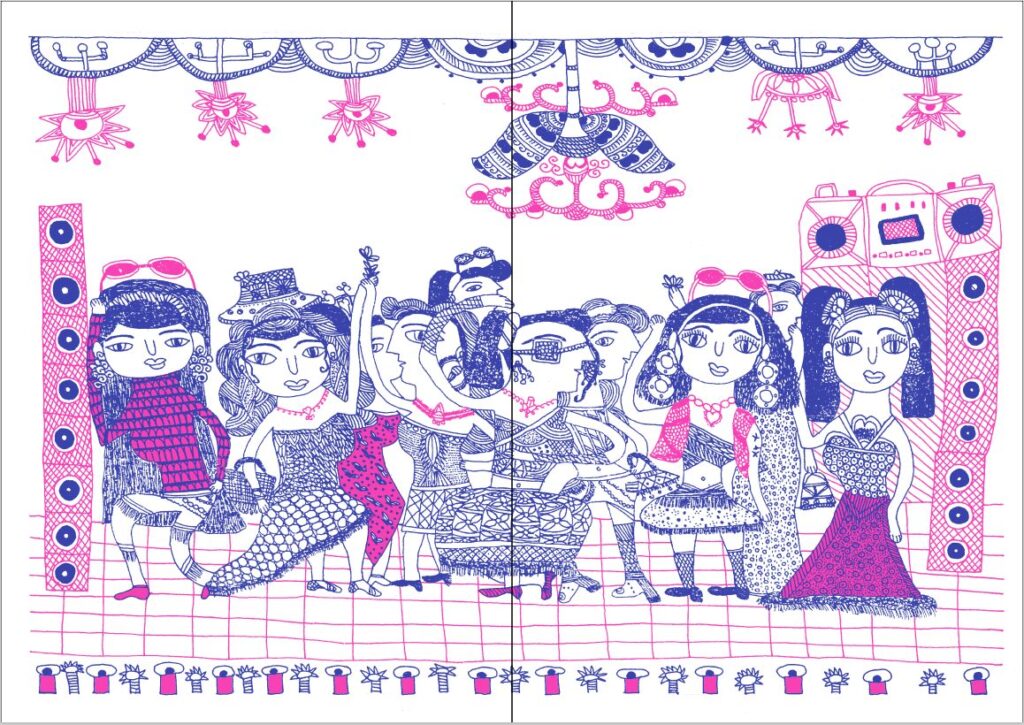 Illustration tiré de l'album Toutes ces femmes que je pourrais être de Sangita Jogi