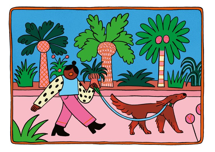 Illustration Palmiers de Lou Gille