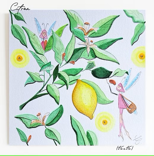 aquarelle de l'artiste lyonnaise Lara Claude