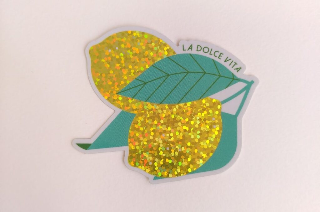 sticker citron Lélia Withnell en vente chez Club Mirette