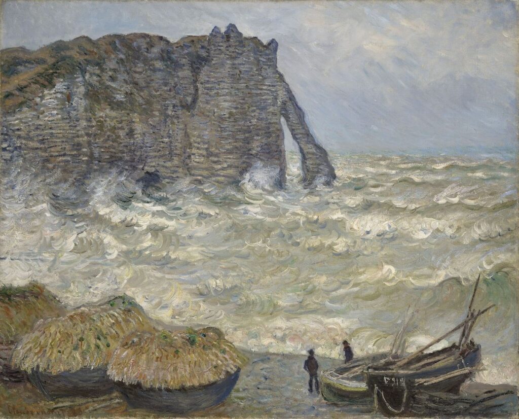 Claude Monet, Mer agitée à Étretat