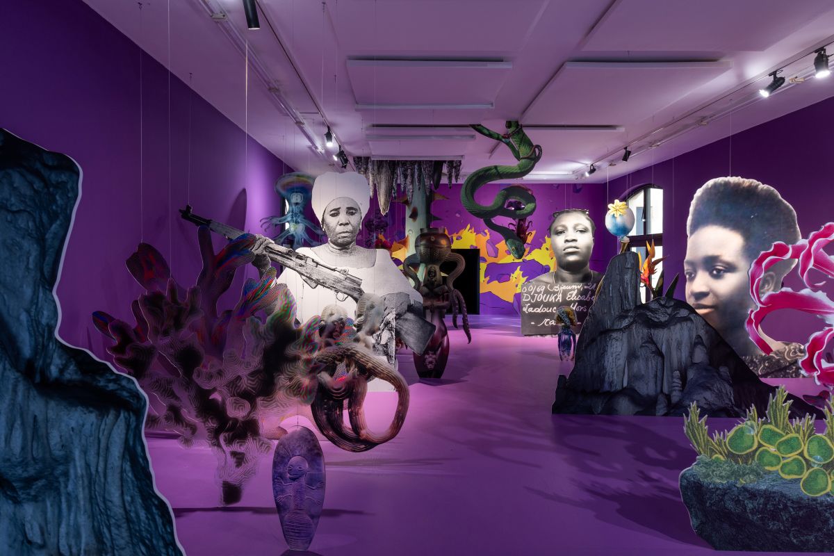 Sanctuaire des pluies anciennes, Josefa Ntjam, expo Intrications, IAC Villeurbanne