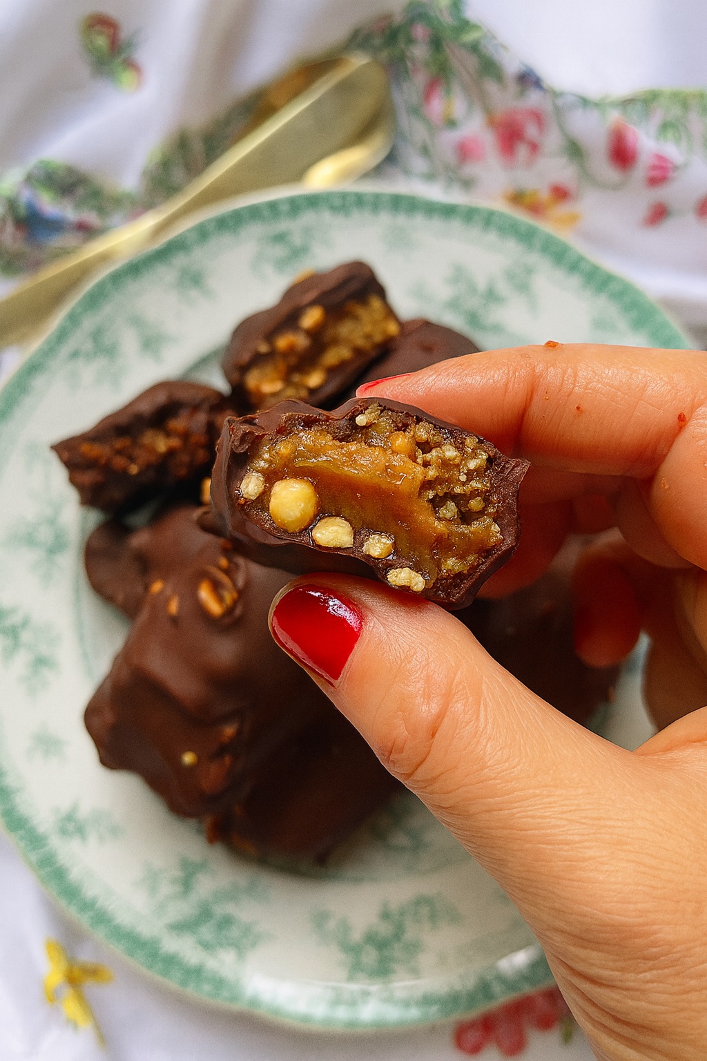 Recette barre snickers vegan Sophie B.