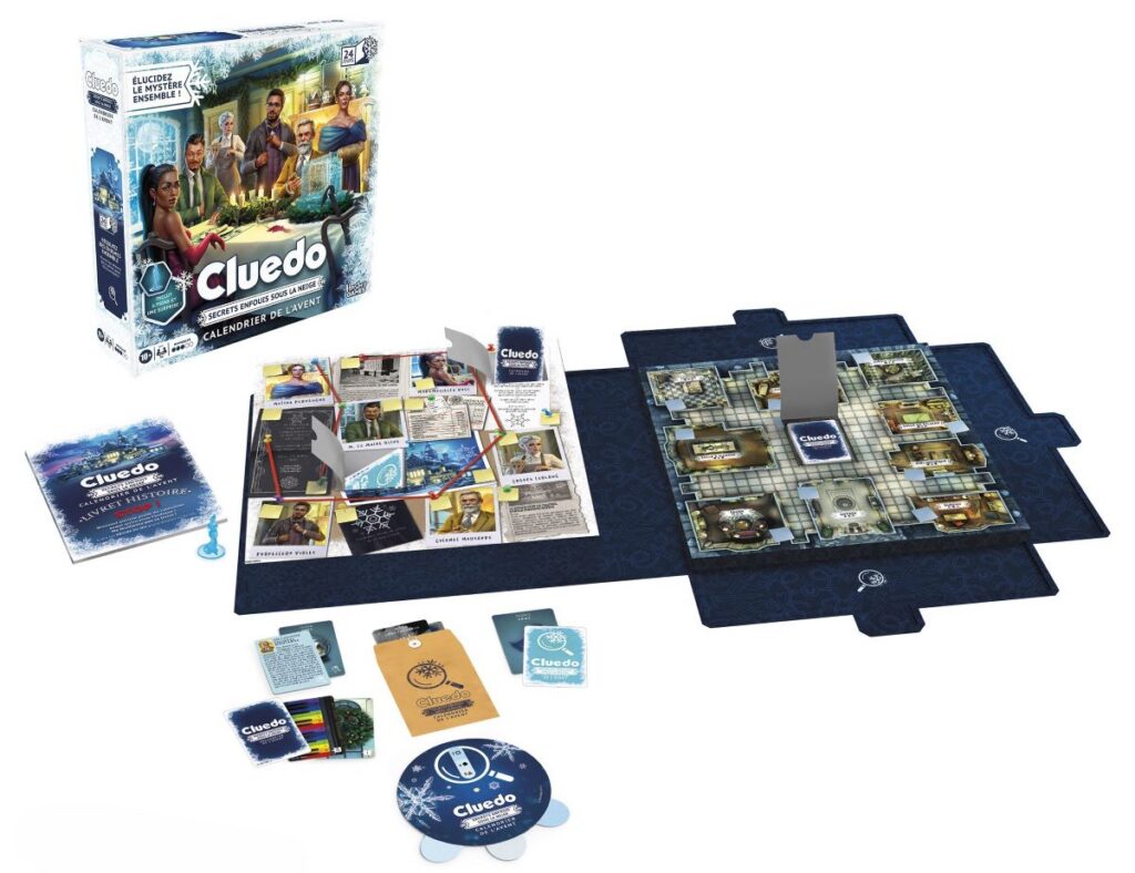 Calendrier de l'Avent Secrets enfouis sous la neige Cluedo