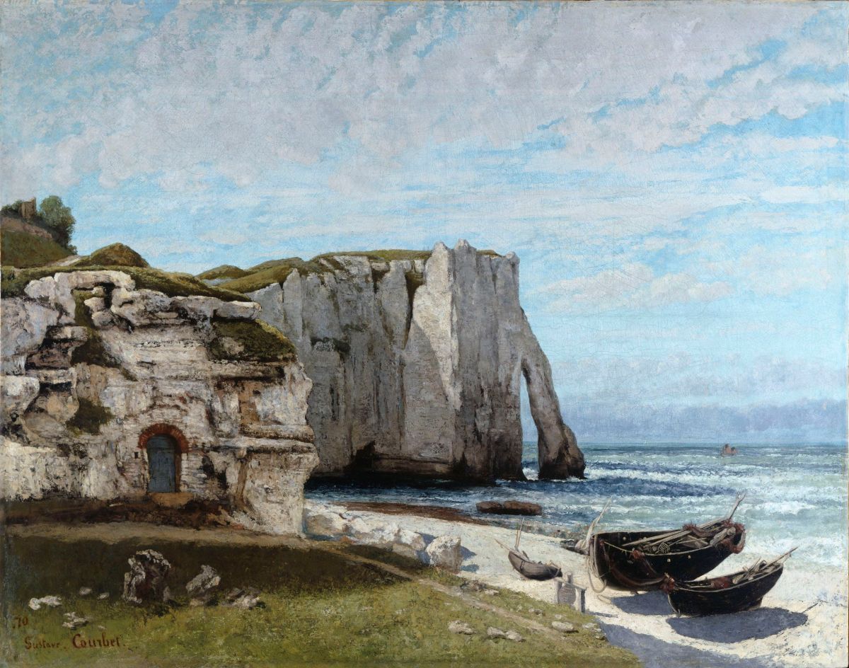La falaise d'Etretat après l'orage de Gustave Courbet