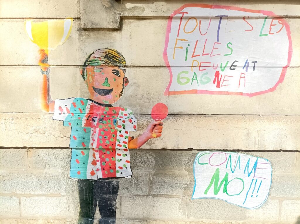 Égalité fille garçon collage école Vaise