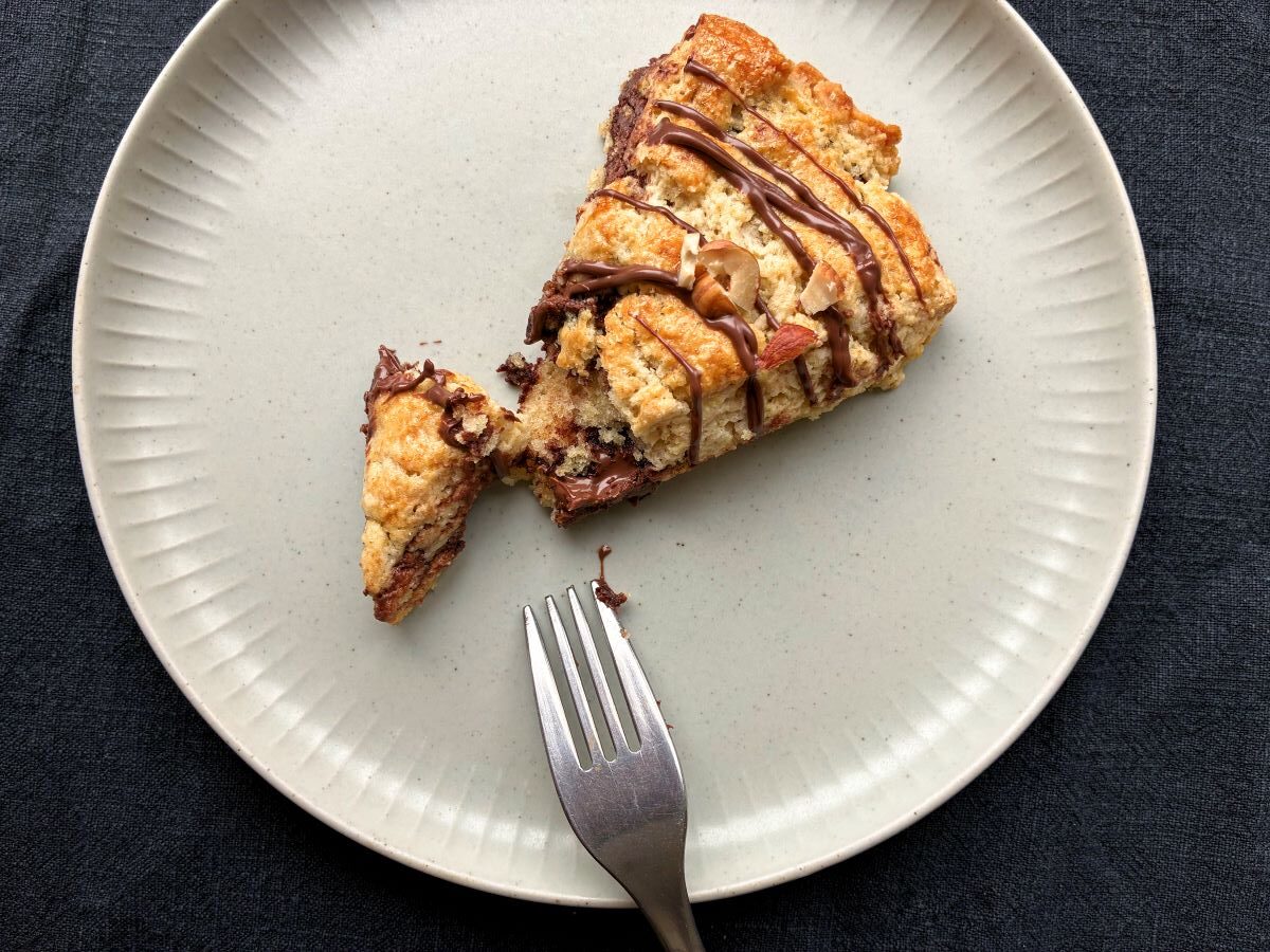 Recette de scones à la Nocciolata de Guillemette Auboyer