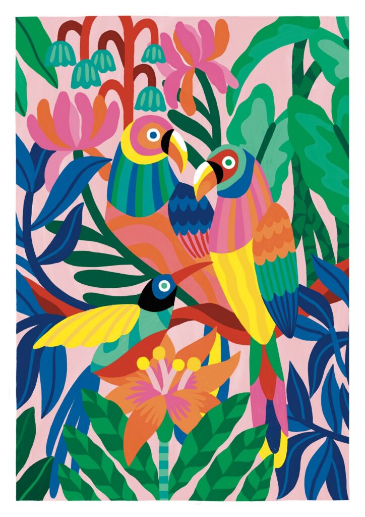 Affiche Perruches de Piment Martin