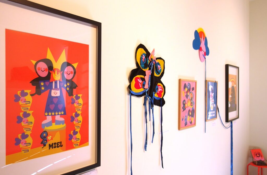 Exposition La petite marchande d'Evv Hill chez Bôme à Oullins