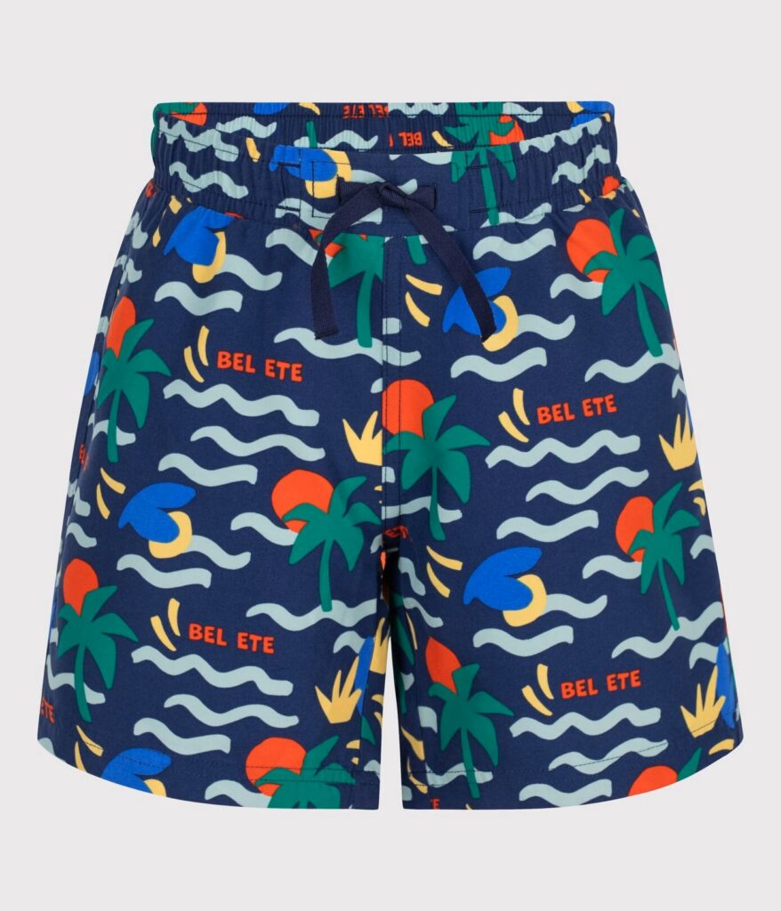 Short de bain enfant imprimé Bel été Petit Bateau